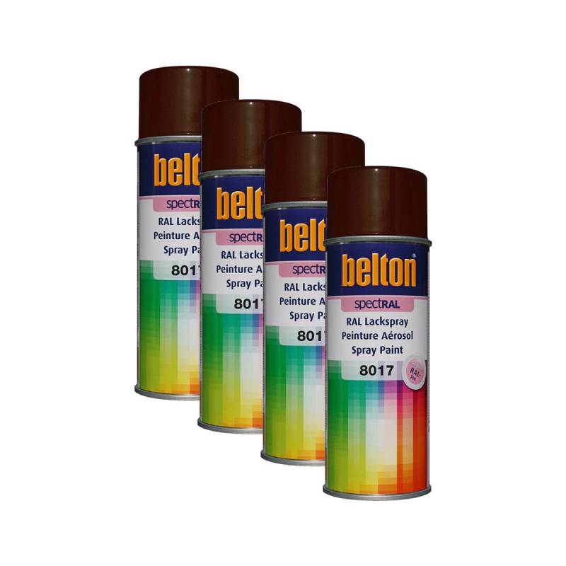 Kwasny 4X 324 176 Belton Spectral Lackspray RAL 8017 Schokobraun hochgl. 400ml von Kwasny