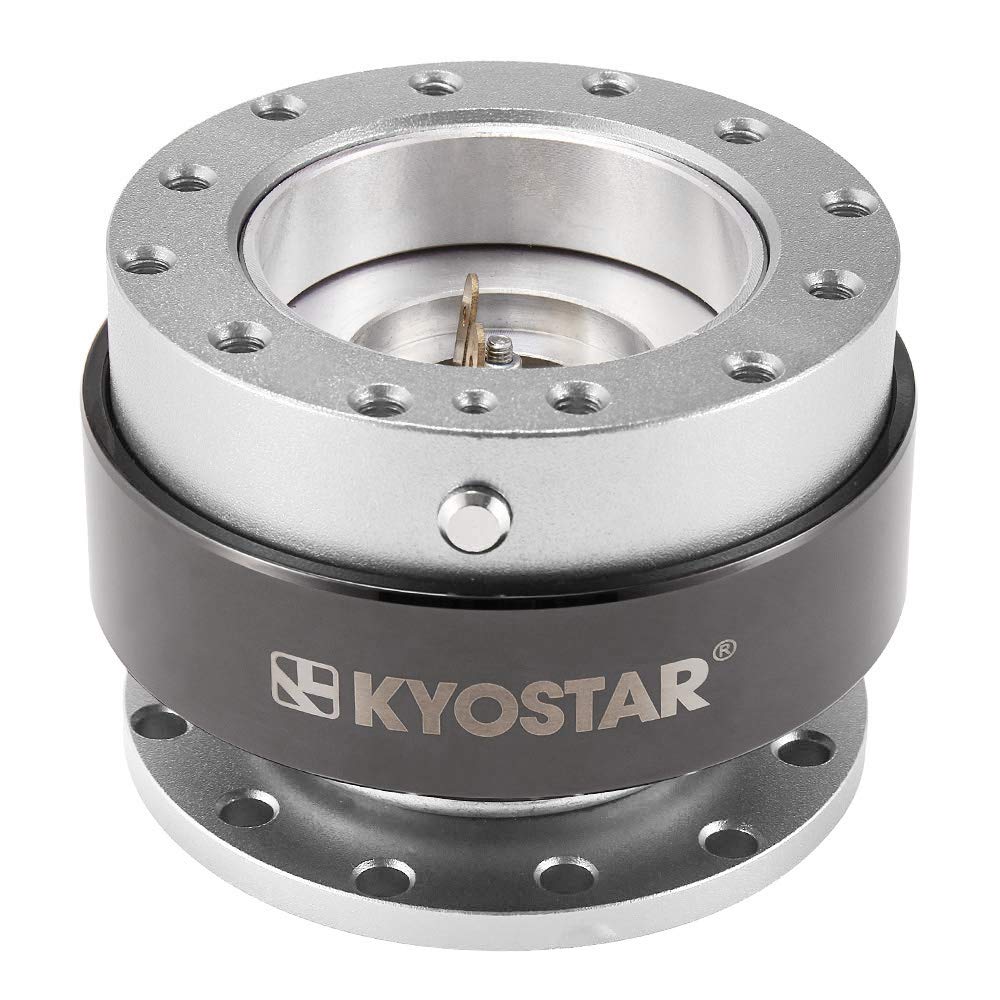 Kyostar Titanium Lenkrad Quick Release Aluminium Nabe Adapter Boss Kit (Silver) von Kyostar