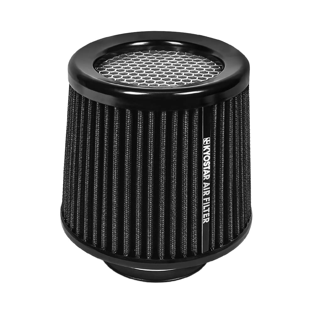 Kyostar Universeller schwarzer 7,6 cm Lufteinlasskegelfilter, Ersatz-Luftfilter, Trockenluftfilter Kyostar Universeller schwarzer 7,6 cm Lufteinlasskegelfilter, Ersatz-Luftfilter, Trockenluftfilter von Kyostar