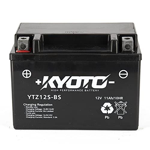 Motorradbatterie Kyoto SLA YTZ12S AGM - Wartungsfrei - 12 V 11 Ah - Maße: 150 x 87 x 110 mm kompatibel mit HONDA Silver wing 650 2002-2005 von Kyoto