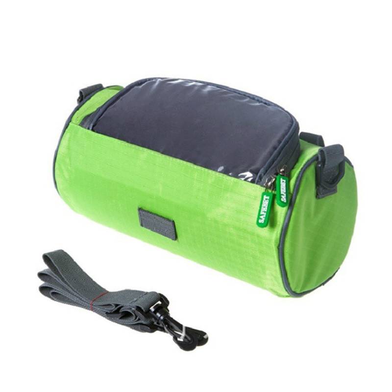Kytpyi Lenkertasche Fahrrad, Fahradtasche, Wasserdicht Fahrradtasche Lenker mit mit TPU Sensitivem Touchscreen für Handy, Fahrrad Lenkertasche mit 1 Schultergurt für MTB Elektrofahrrad (Grün) von Kytpyi