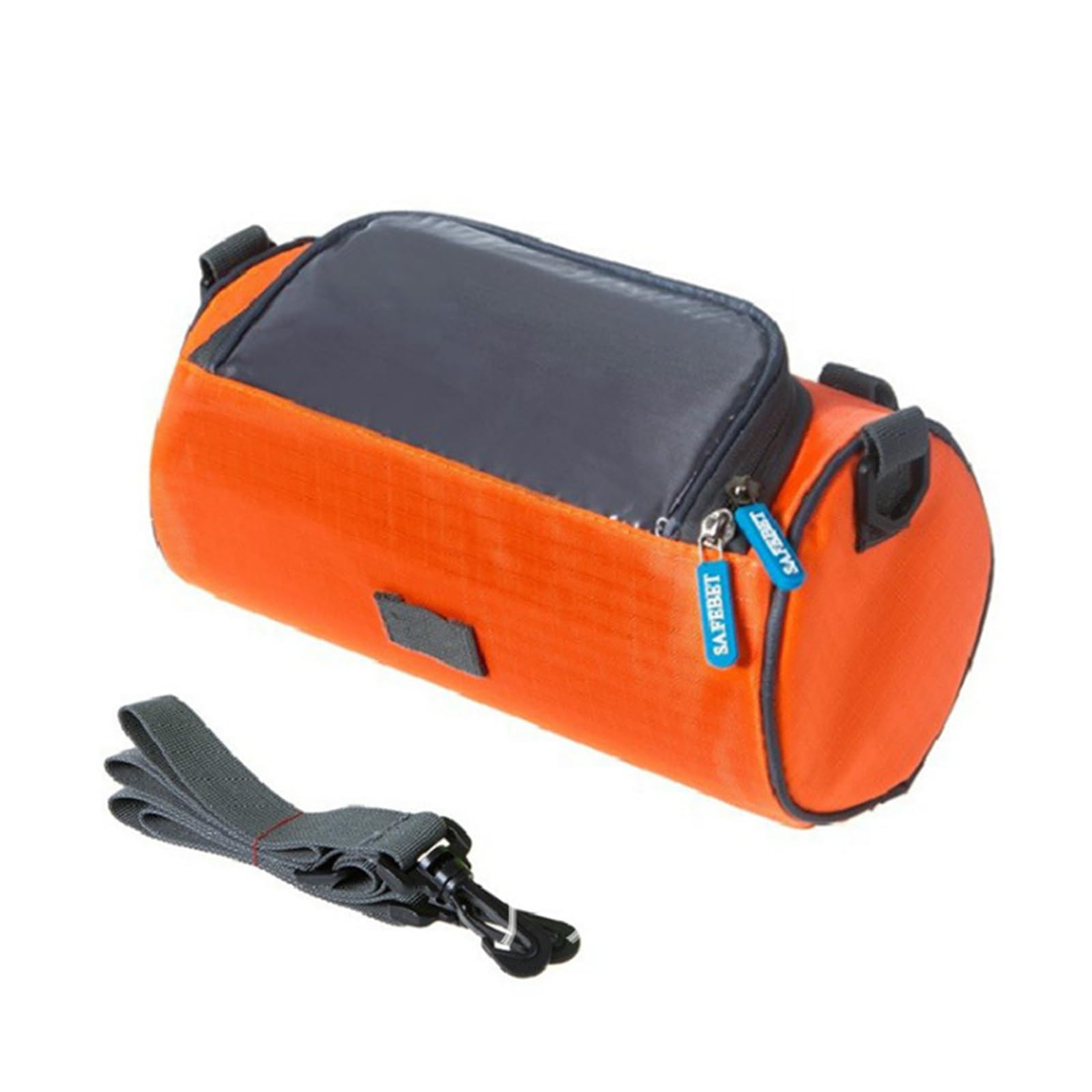Kytpyi Lenkertasche Fahrrad, Fahradtasche, Wasserdicht Fahrradtasche Lenker mit mit TPU Sensitivem Touchscreen für Handy, Fahrrad Lenkertasche mit 1 Schultergurt für MTB Elektrofahrrad (Orange) von Kytpyi