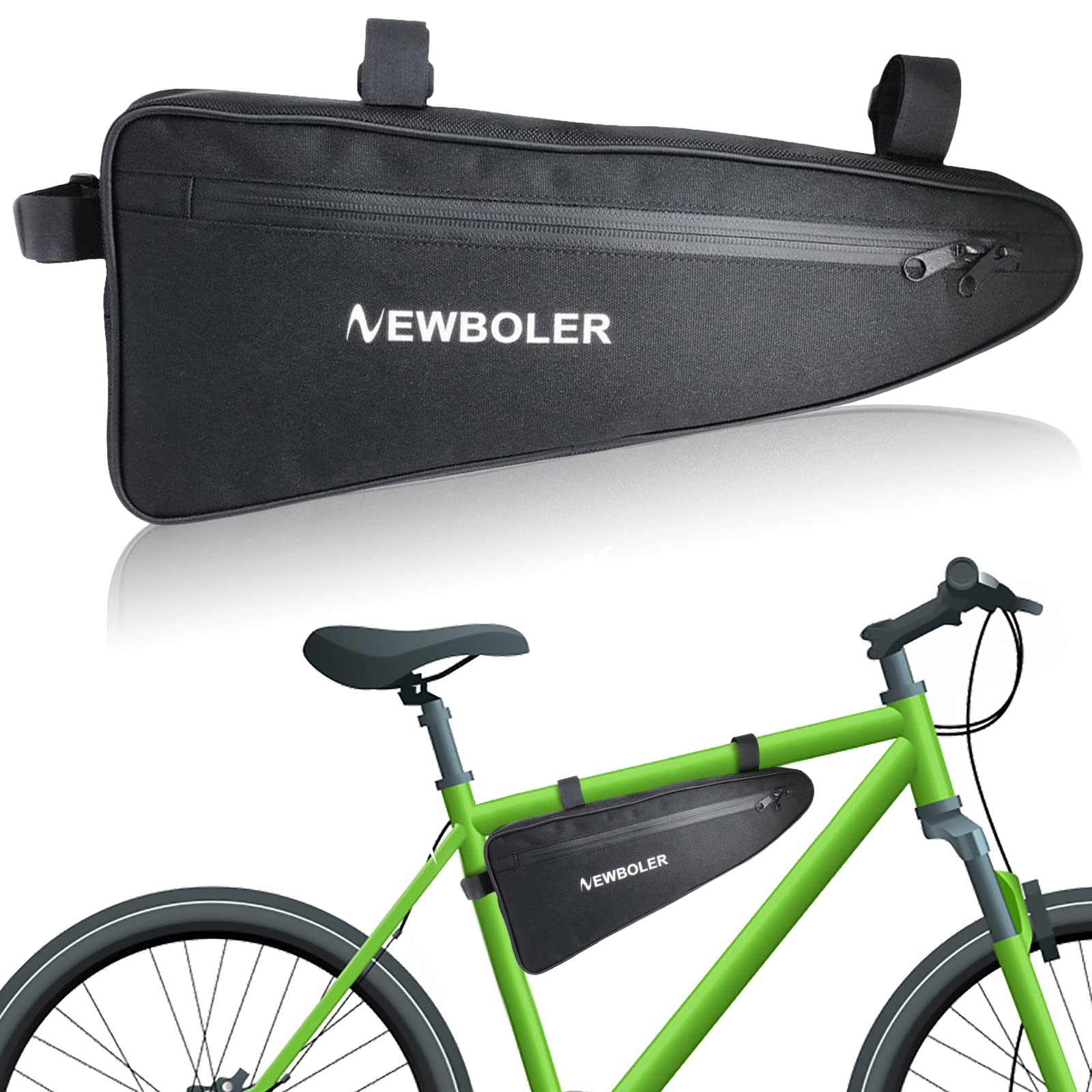 Kytpyi fahrradtasche rahmen, rahmentasche fahrrad, 2L Fahrraddreieck Rahmentasche, großer Kapazität, wasserdichte Fahrrad Vorderrohr Aufbewahrungstasche, Fahrraddreieck Tasche für Mountainbike Rennrad Kytpyi fahrradtasche rahmen, rahmentasche fahrrad, 2L Fahrraddreieck Rahmentasche, großer Kapazität, wasserdichte Fahrrad Vorderrohr Aufbewahrungstasche, Fahrraddreieck Tasche für Mountainbike Rennrad von Kytpyi
