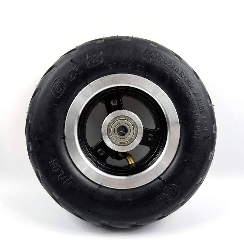 6 Zoll-Rad des elektrischen Roller-Rad-6x2 mit Luft-Reifen oder Fester Reifen-Metallnabe mit 608 Lager 8mm Achsen-Loch-Trolley-Wagen-Rad (6 * 2wheel) von L-faster