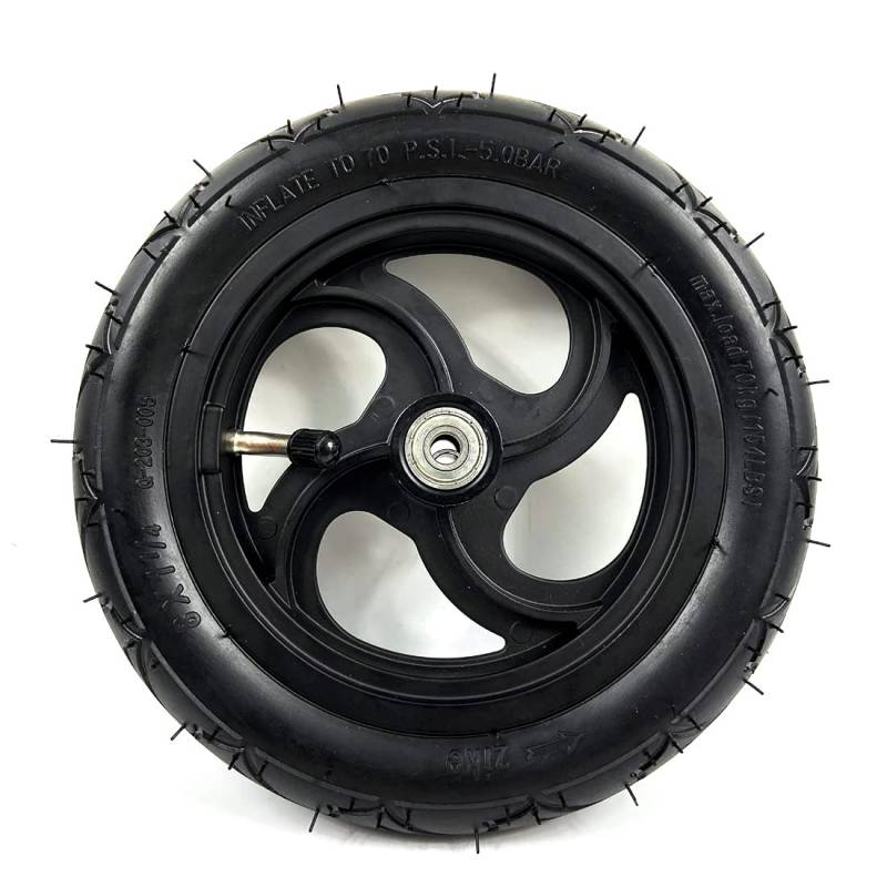 8 "Pneumatische Rad mit Schlauch für Kick Scooter Scooter Radgröße 8x1 1/4 Aluminiumlegierung Hub 32mm Breite Rad mit Lager (wheel) von L-faster