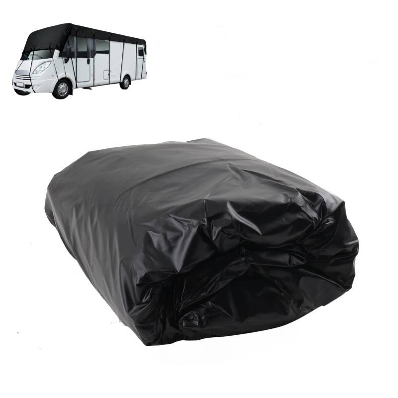 QAVODB Wohnmobil Abdeckung Schutzhülle Abdeckplane Dachschutz Dachschutzplane Plane Dachplane Caravan für Wohnwagen und Wohnmobile, 3x5m(Schwarz) von L-home