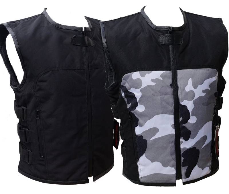 CLUB TEXTILWESTE TEXTIL WESTE KUTTE BIKER CHOPPER ROCKER PATCH (CAMOUFLAGE/TARNFARBE) von L&J