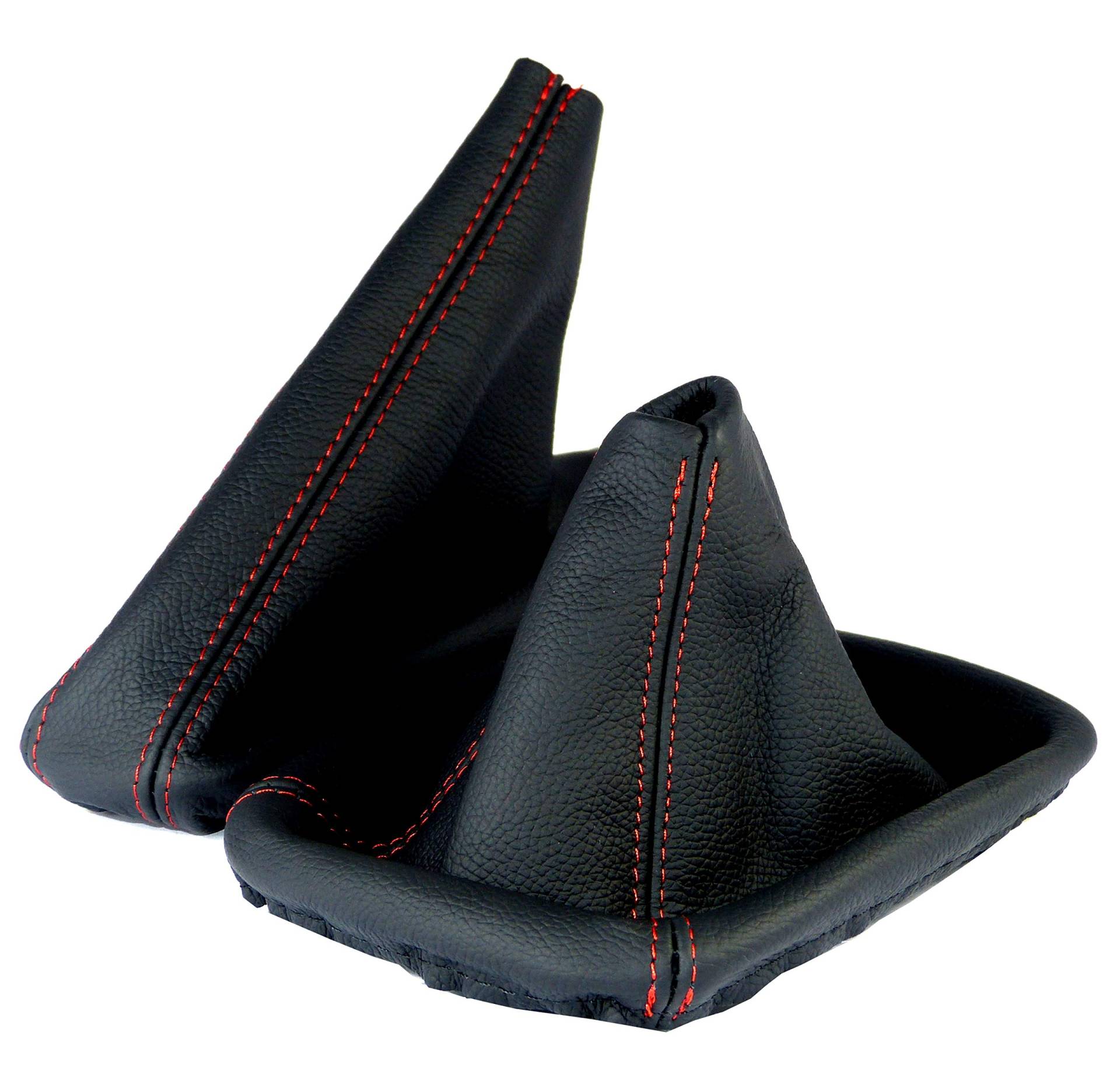 L & P Car Design L&P A182 Schaltsack Schaltmanschette + Handbremsmanschette kompatibel mit BMW 3er e46 100% Echtleder Leder Schwarz Naht Rot L & P Car Design L&P A182 Schaltsack Schaltmanschette + Handbremsmanschette kompatibel mit BMW 3er e46 100% Echtleder Leder Schwarz Naht Rot von L & P Car Design