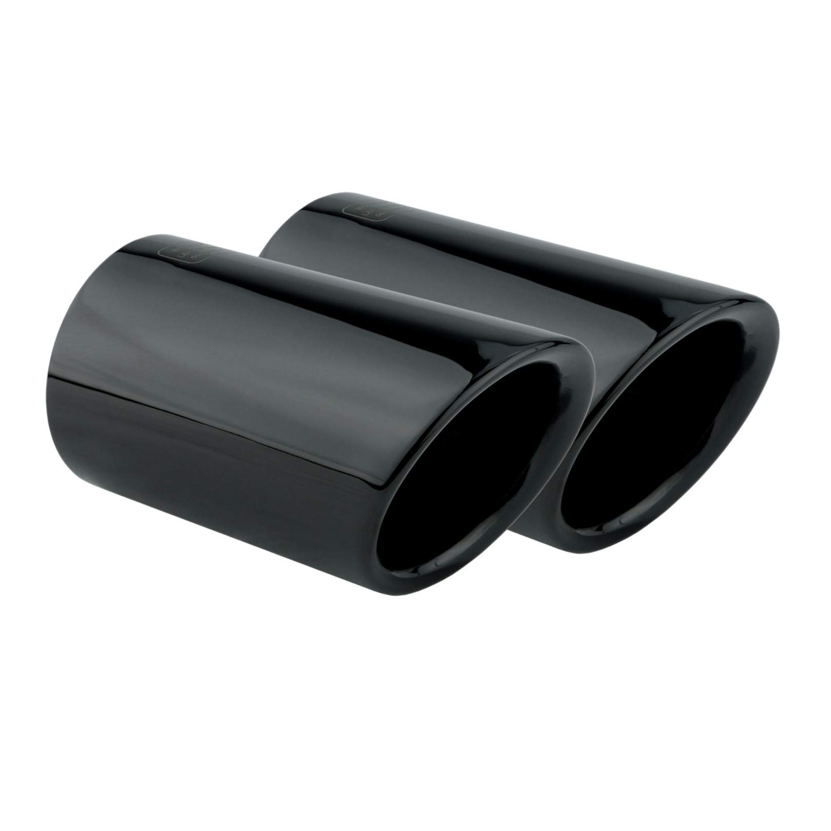 L&P A291 2 Auspuffblenden Auspuffblende Schwarz Chrom Edelstahl poliert Plug&Play Endrohrblenden Endrohrblende Auspuff Blende für 60mm Endrohre L&P A291 2 Auspuffblenden Auspuffblende Schwarz Chrom Edelstahl poliert Plug&Play Endrohrblenden Endrohrblende Auspuff Blende für 60mm Endrohre von L & P Car Design