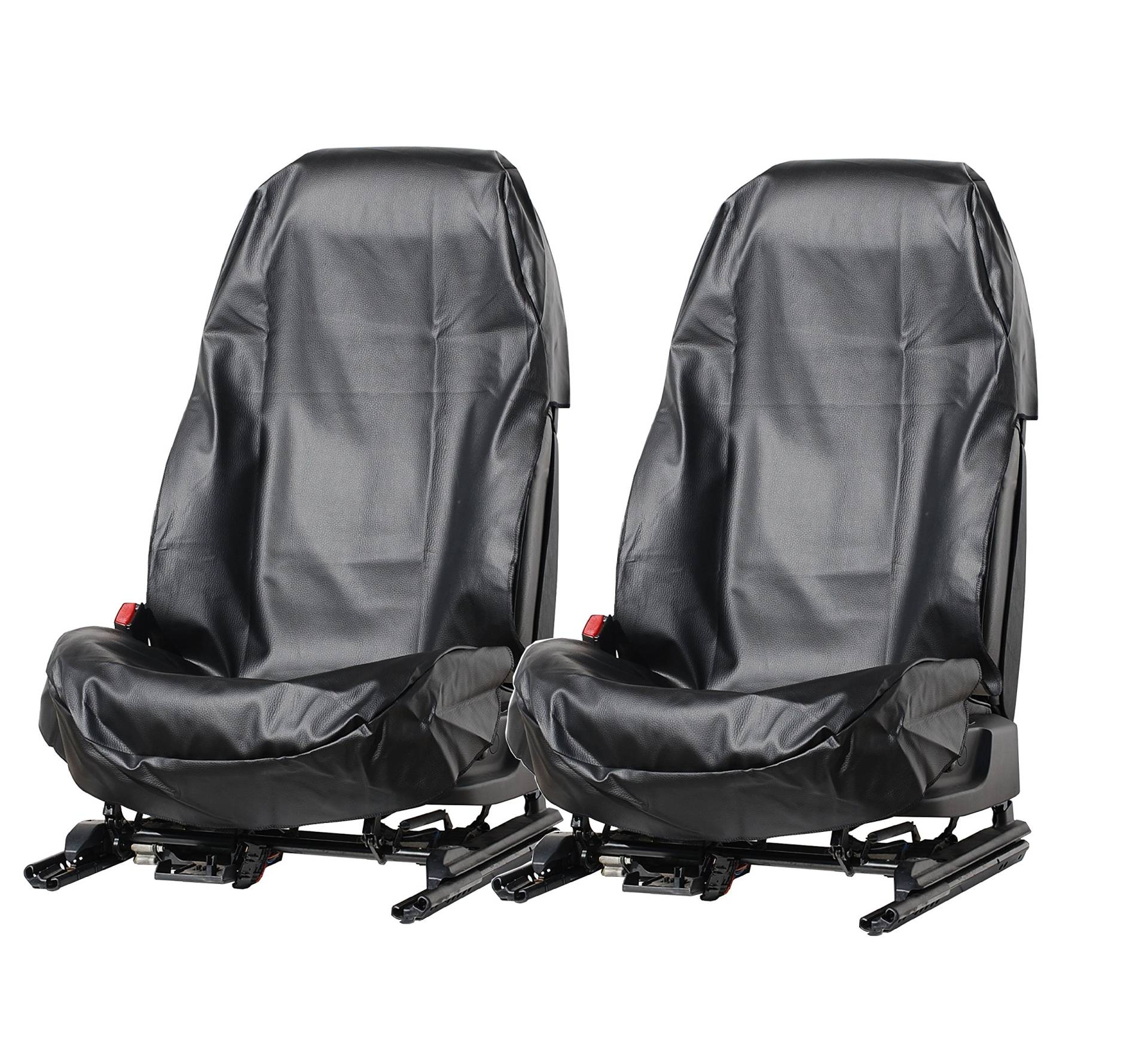 LP24 A077 2 Stück Sitzschoner Werkstattschoner Sitzbezug aus robustem Kunstleder Schwarz Schonbezug wasserdicht pflegeleicht für Sitze mit und ohne Airbag Seitenairbag LP24 A077 2 Stück Sitzschoner Werkstattschoner Sitzbezug aus robustem Kunstleder Schwarz Schonbezug wasserdicht pflegeleicht für Sitze mit und ohne Airbag Seitenairbag von L&P Car Design GmbH