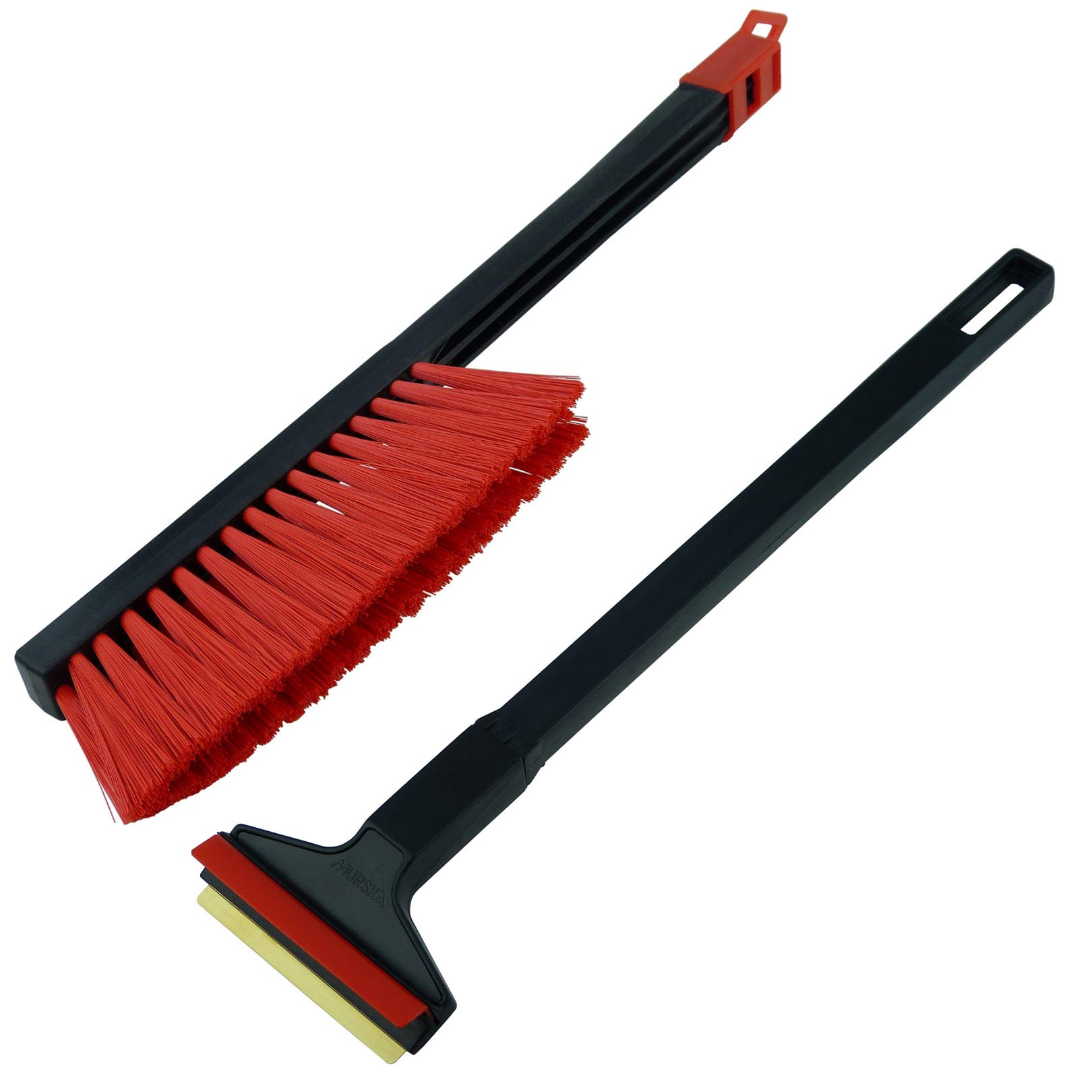 Set - Murska Eiskratzer Auto lang mit Besen Eiskratzer Messing + Schneebesen Auto Besen Winter Scheibenkratzer Auto - Besen Auto Schnee Schneefeger Auto Schneebürste Auto (Set A055 + A059 Schwarz Rot) Set - Murska Eiskratzer Auto lang mit Besen Eiskratzer Messing + Schneebesen Auto Besen Winter Scheibenkratzer Auto - Besen Auto Schnee Schneefeger Auto Schneebürste Auto (Set A055 + A059 Schwarz Rot) von L & P Car Design