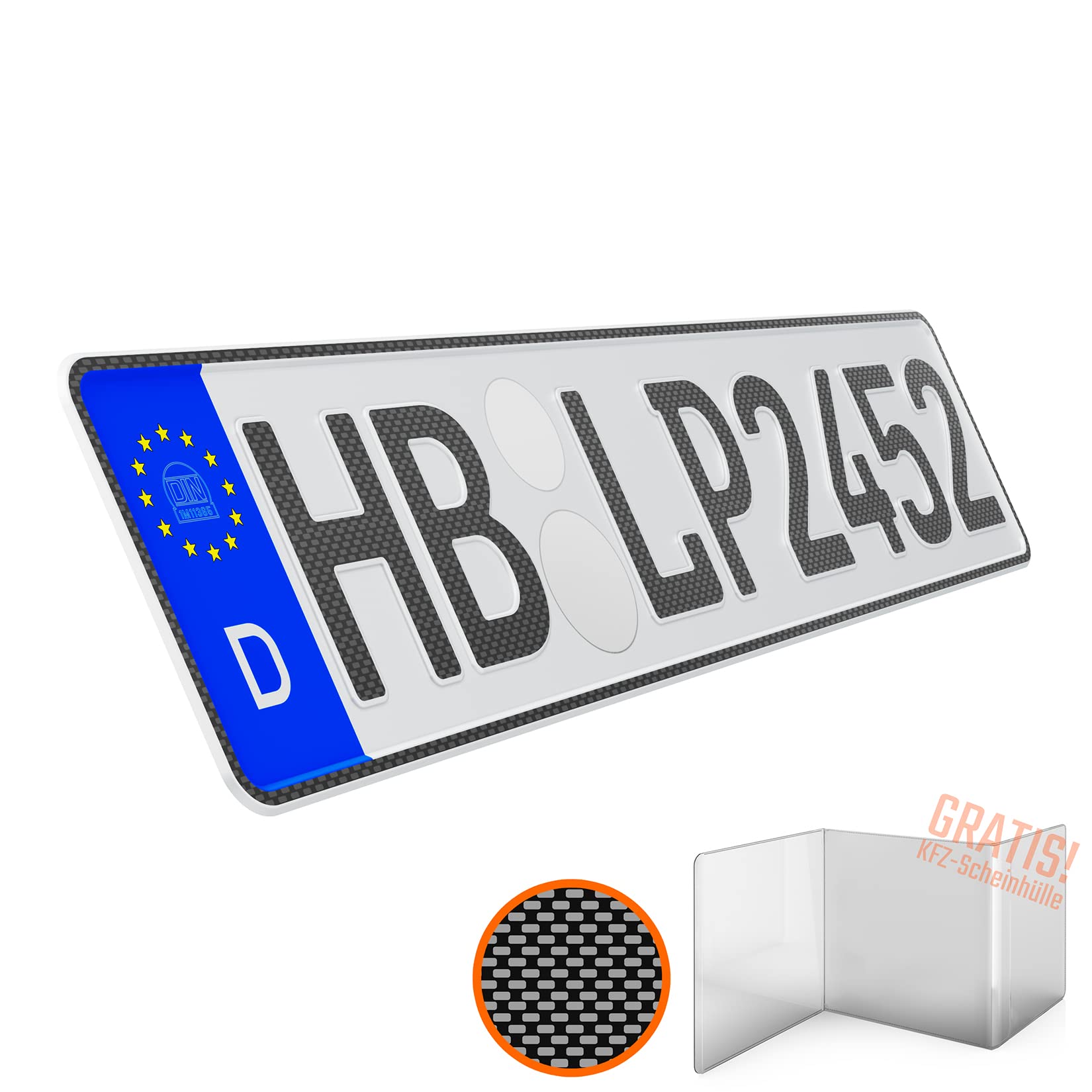 KFZ Kennzeichen 1 Stück 52cm x 11cm in Carbon Optik Nummernschild Auto 520mm x 110mm Wunschkennzeichen DIN Autokennzeichen Fahrradträger Anhänger LKW Wunschprägung amtliches Autoschild KFZ Kennzeichen 1 Stück 52cm x 11cm in Carbon Optik Nummernschild Auto 520mm x 110mm Wunschkennzeichen DIN Autokennzeichen Fahrradträger Anhänger LKW Wunschprägung amtliches Autoschild von L & P Car Design