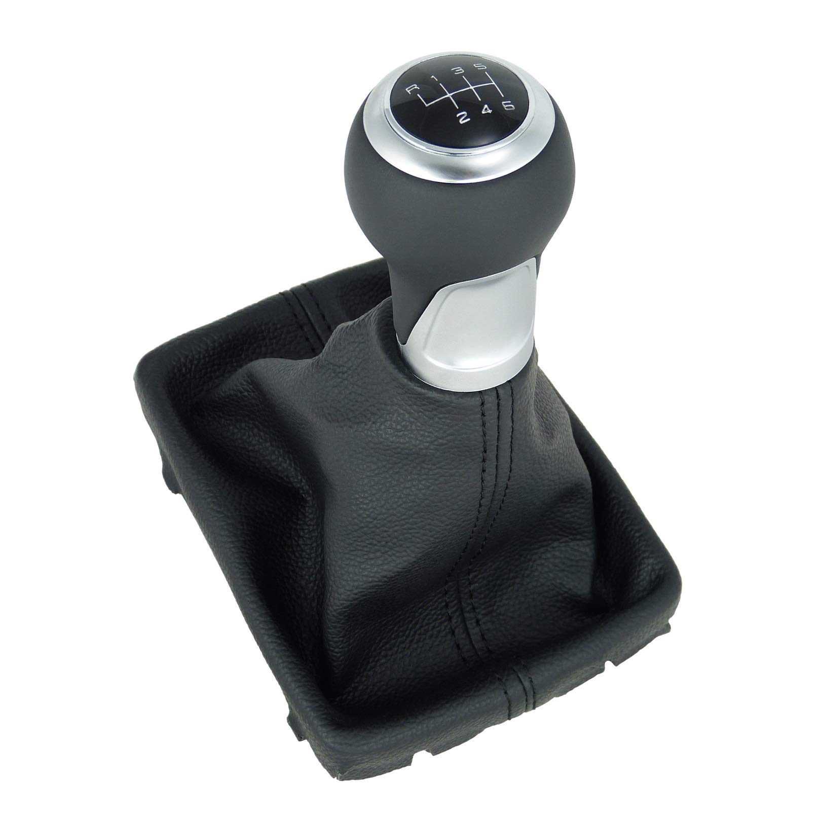 L&P A258-1 Leder Schalthebel Schaltsack Schaltmanschette Schwarz Schaltknauf 6 Gang 12mm kompatibel mit Audi A4 B8 A5 8T Q5 8R Knauf Schaltknopf Knopf Plug Play Ersatzteil für 8K0863278 L&P A258-1 Leder Schalthebel Schaltsack Schaltmanschette Schwarz Schaltknauf 6 Gang 12mm kompatibel mit Audi A4 B8 A5 8T Q5 8R Knauf Schaltknopf Knopf Plug Play Ersatzteil für 8K0863278 von L & P Car Design