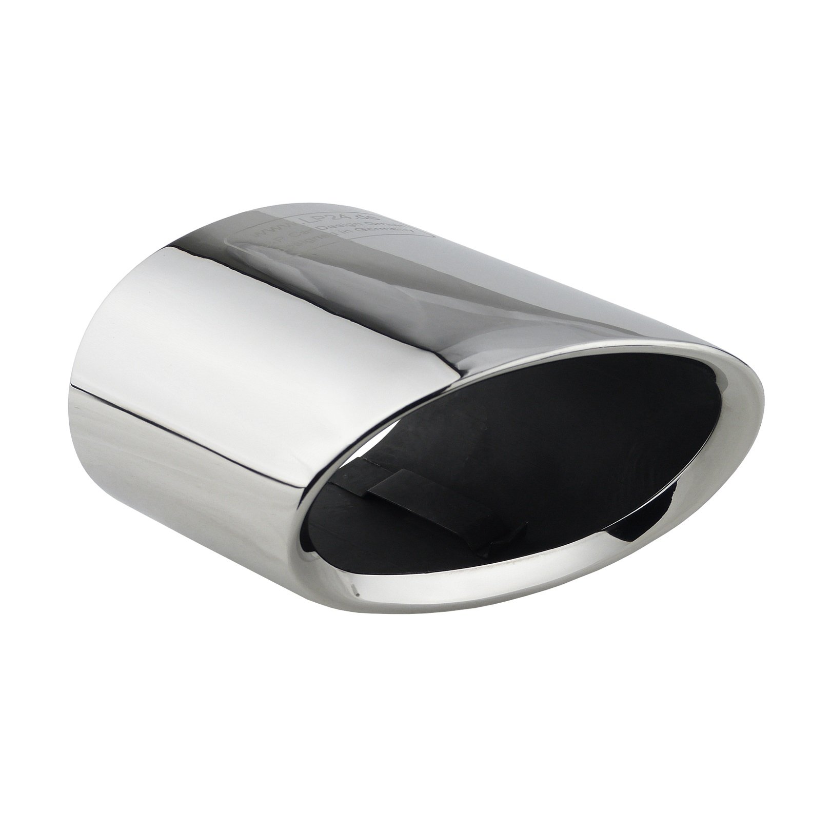 L&P A300 Auspuffblende Endrohrblende Edelstahl spiegel poliert Chrom Plug Play Ersatzteil Endrohrblenden Silber kompatibel mit 1er e81 e82 e87 e88 LCI X1 e84 Auspuff Endrohr Blende von L & P Car Design