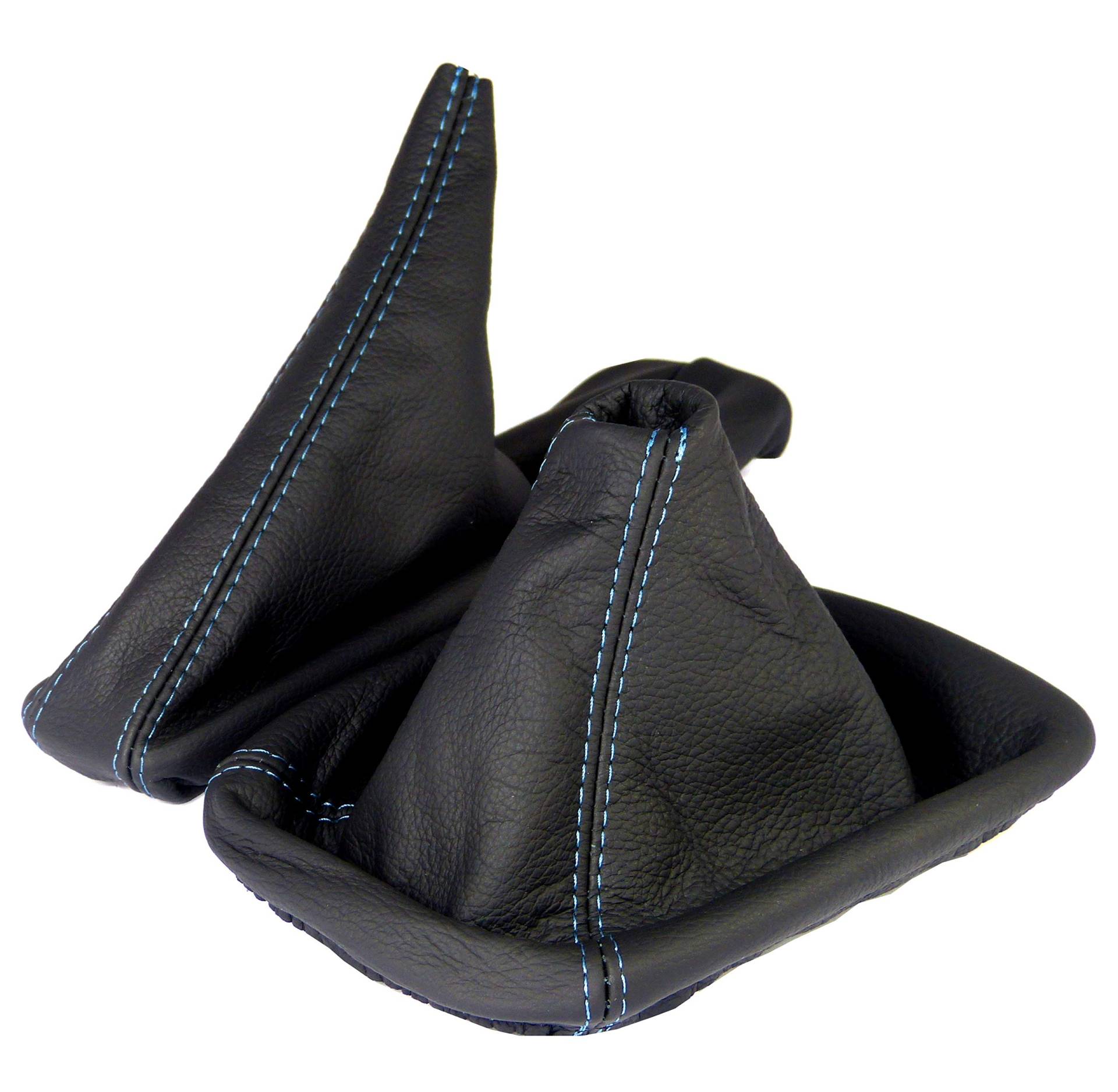 L & P Car Design L&P A0183 Schaltsack Schaltmanschette + Handbremsmanschette kompatibel mit BMW 3er e46 100% Echtleder Leder Schwarz Naht Blau L & P Car Design L&P A0183 Schaltsack Schaltmanschette + Handbremsmanschette kompatibel mit BMW 3er e46 100% Echtleder Leder Schwarz Naht Blau von L & P Car Design