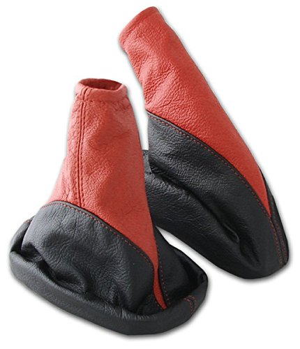 L & P Car Design L&P A105-2 Set Schaltsack Schaltmanschette + Handbremsmanschette 100% Echtleder Leder Schwarz - Rot Ersatzteil für Opel Astra F L & P Car Design L&P A105-2 Set Schaltsack Schaltmanschette + Handbremsmanschette 100% Echtleder Leder Schwarz - Rot Ersatzteil für Opel Astra F von L & P Car Design