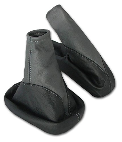 L & P Car Design L&P A106-6 Set Schaltsack Schaltmanschette + Handbremsmanschette 100% Echtleder Leder Schwarz - Grau Ersatzteil für Opel Vectra B L & P Car Design L&P A106-6 Set Schaltsack Schaltmanschette + Handbremsmanschette 100% Echtleder Leder Schwarz - Grau Ersatzteil für Opel Vectra B von L & P Car Design