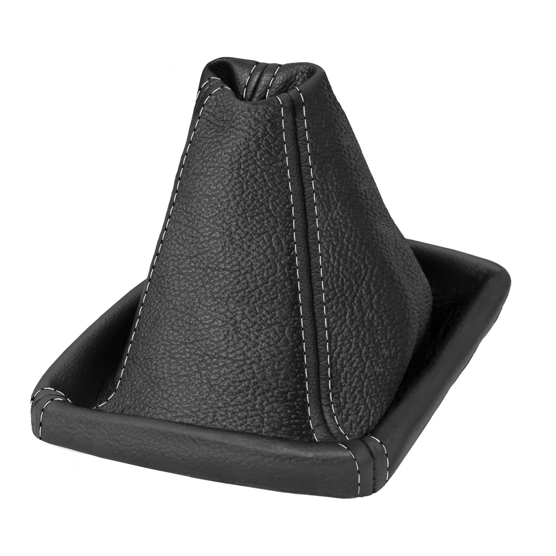 Schaltsack Schalthebelmanschette kompatibel mit Opel Astra H Bj. 2004-2010 Echtleder schwarz mit grauer Naht Schaltsack Schalthebelmanschette kompatibel mit Opel Astra H Bj. 2004-2010 Echtleder schwarz mit grauer Naht von L & P Car Design