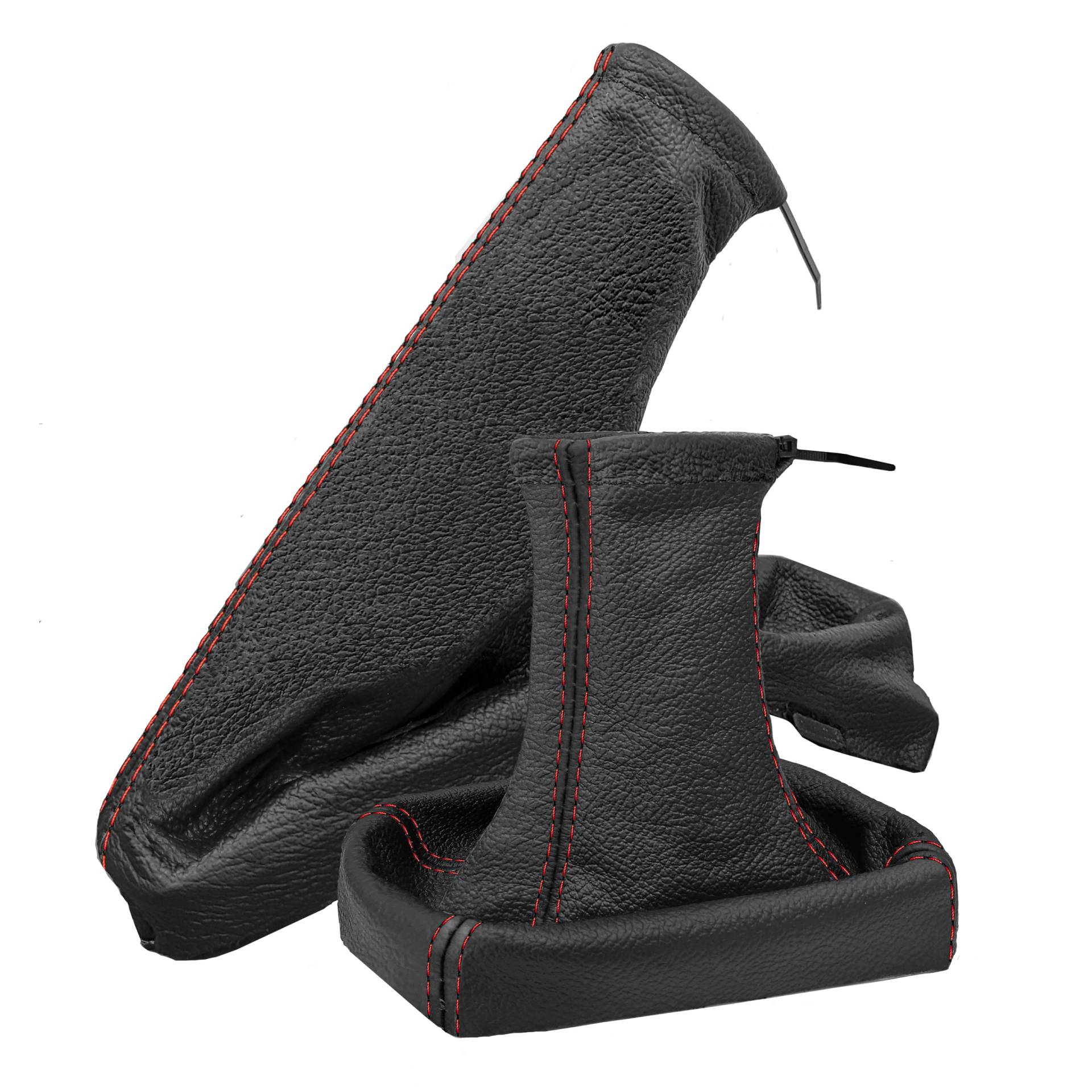 Schaltsack und Handbremsmanschette kompatibel mit Opel Astra G Auto Zubehör Innenraum Schaltknauf Schalthebelabdeckung Schalthebel Abdeckung als Set aus Echtleder in schwarz Nahr rot Schaltsack und Handbremsmanschette kompatibel mit Opel Astra G Auto Zubehör Innenraum Schaltknauf Schalthebelabdeckung Schalthebel Abdeckung als Set aus Echtleder in schwarz Nahr rot von L & P Car Design