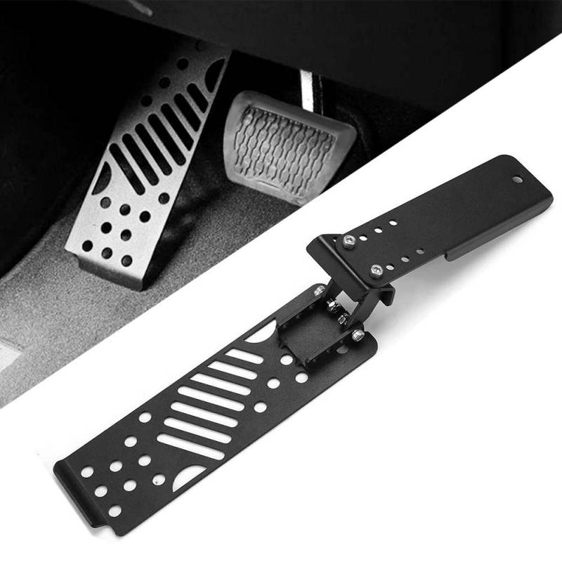 L&U 1 stück Aluminiumlegierung Links Fußstütze Dead Pedal Einstellbare Fußraste Kick Panel Fahrerseite fit für Jeep Wrangler JL 2018 2019 von L&U