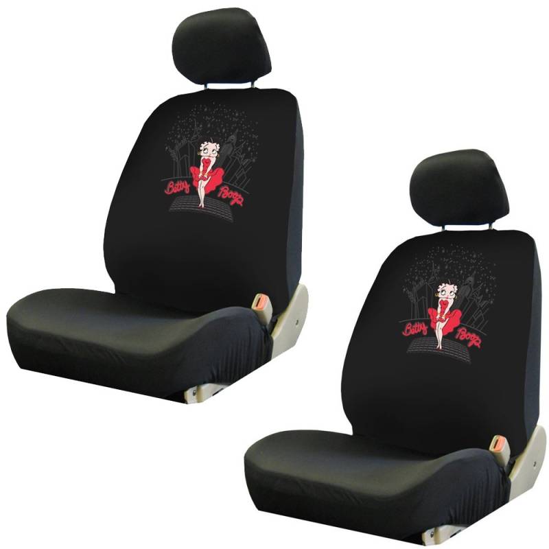 LA auto gear Betty Boop New York City Skyline Auto Truck SUV Low Back vorne Bucket Sitzbezüge – Paar von LA Auto Gear
