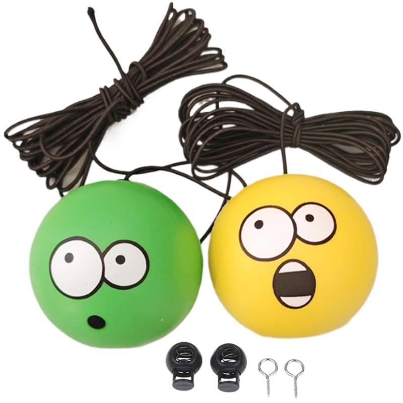Garagen -Tennisball -Parkhilfe, ‌ Parkhilfe große Augen mit Seil und Ball stoppen süßes Autozubehör (Style 2, Double Guide System) ‌ von LAANCOO