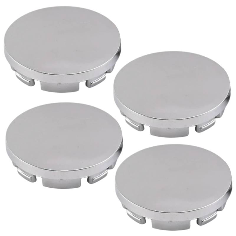 Mittelkappen, 4PCS -Radmitte -Kappen 56 mm (2 Zoll) Common ABS für Felgen Ersatzstaubdicht für Automobile, Silber, Radkappe von LAANCOO