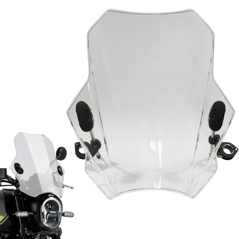 Motorrad -Windschutzscheibe, Universalclip am Wind Defflektor, transparente Windabfleischclips für Motorradsportbikes -Roller von LAANCOO