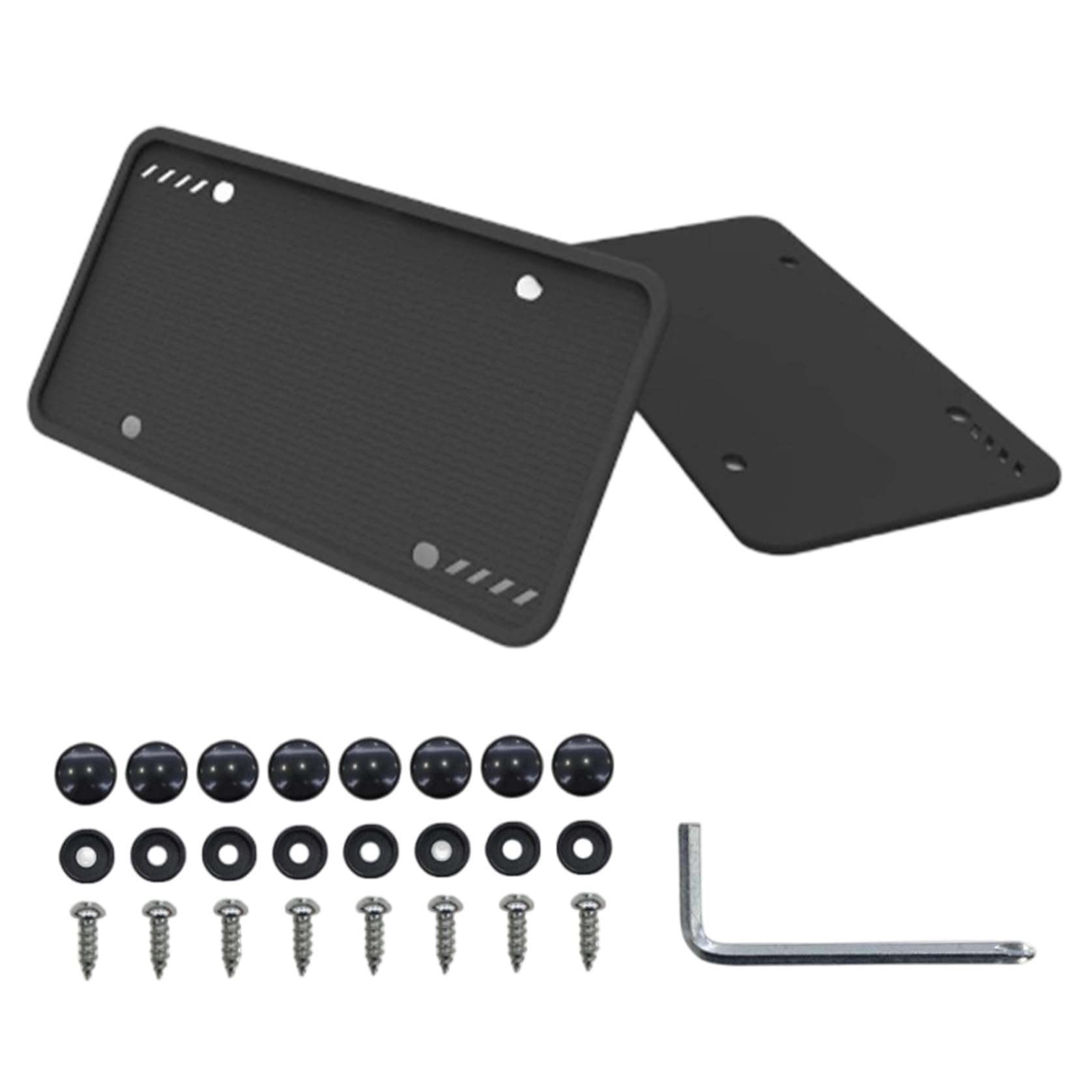 Silikon -Nummernschildrahmen, 2 PCS Schwarze Kennzeichen Rahmen wetterfester Universalinhaber für Autozubehör, Rahmen für Männer Frauen Silikon -Nummernschildrahmen, 2 PCS Schwarze Kennzeichen Rahmen wetterfester Universalinhaber für Autozubehör, Rahmen für Männer Frauen von LAANCOO
