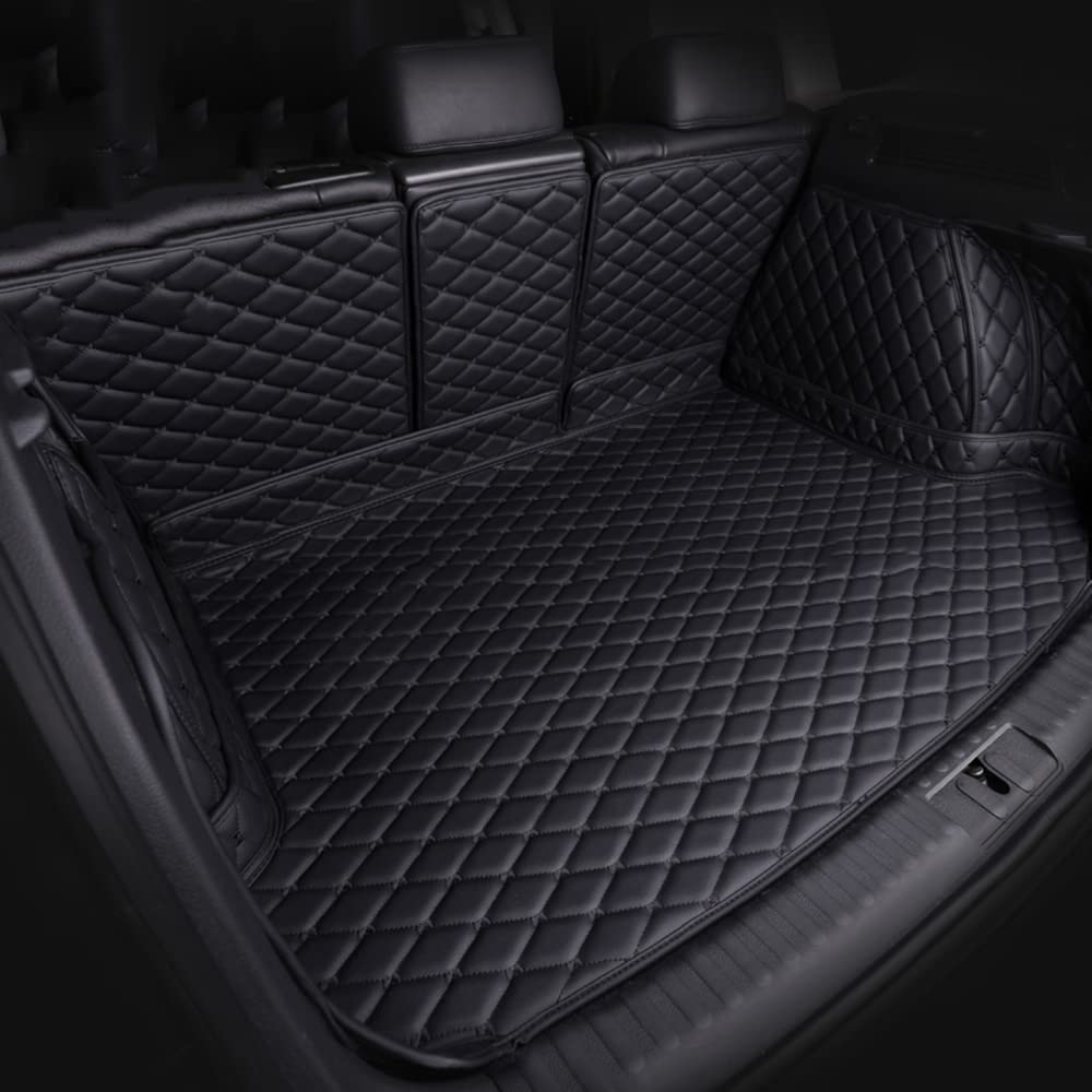Auto Leder Kofferraummatte Kofferraumwanne für Renault Koleos 2017-2023, Tailored Trunk Mat Boot Mats VollstäNdige Schutzmatten ZubehöR,Black Auto Leder Kofferraummatte Kofferraumwanne für Renault Koleos 2017-2023, Tailored Trunk Mat Boot Mats VollstäNdige Schutzmatten ZubehöR,Black von LABDIP