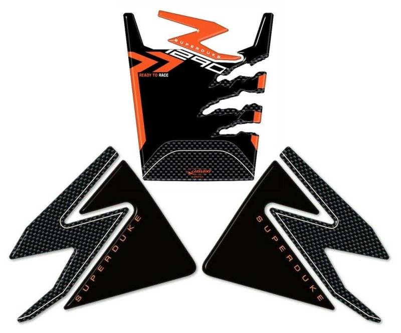 labelbike - 3D Harz Aufkleber-KIT für Motorradtank kompatibel mit KTM 1290 SUPER Duke R 2014-2019 von LABELBIKE