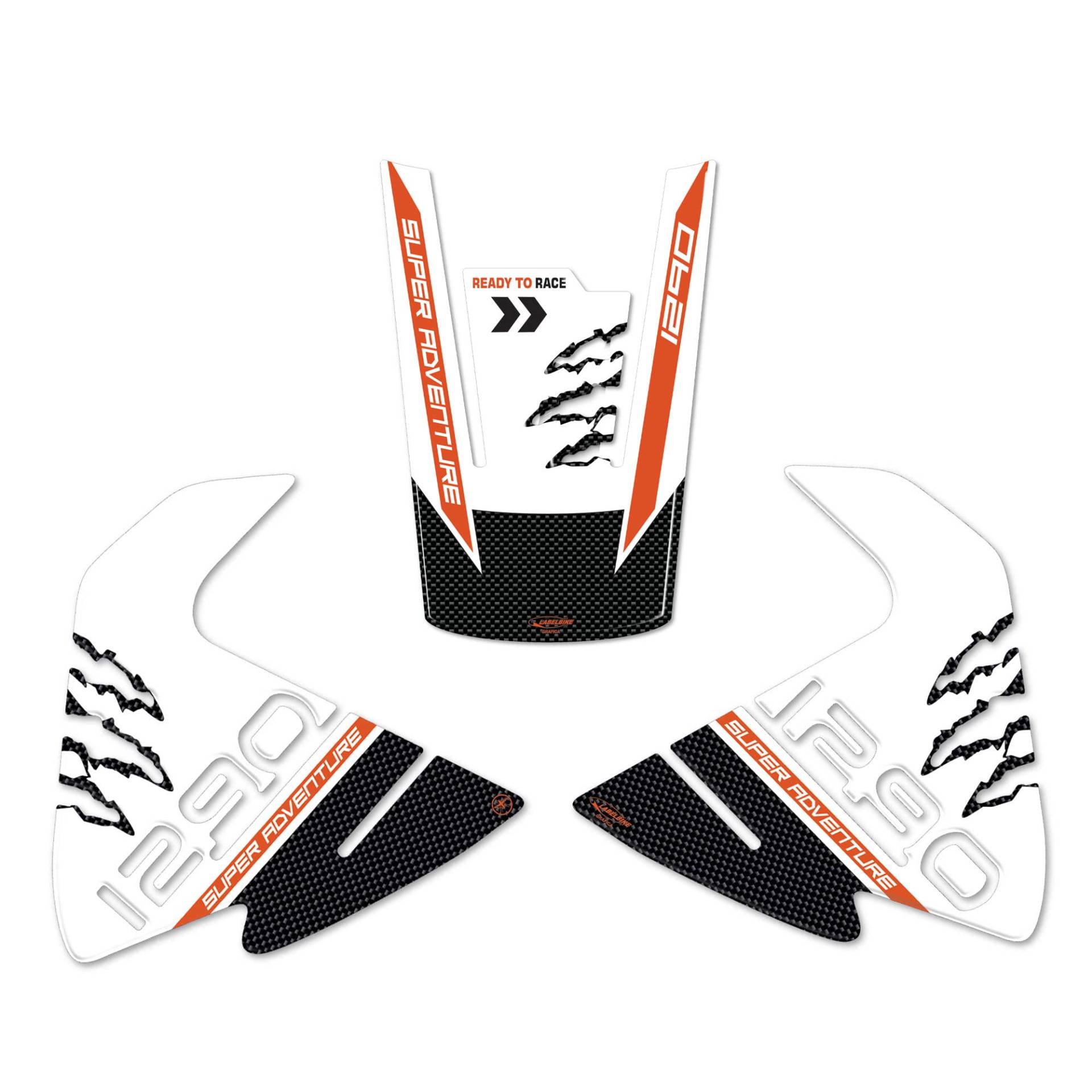 labelbike - Tankaufkleber-Set kompatibel mit KTM 1290 Super Adventure STR 2015-2020 labelbike - Tankaufkleber-Set kompatibel mit KTM 1290 Super Adventure STR 2015-2020 von LABELBIKE