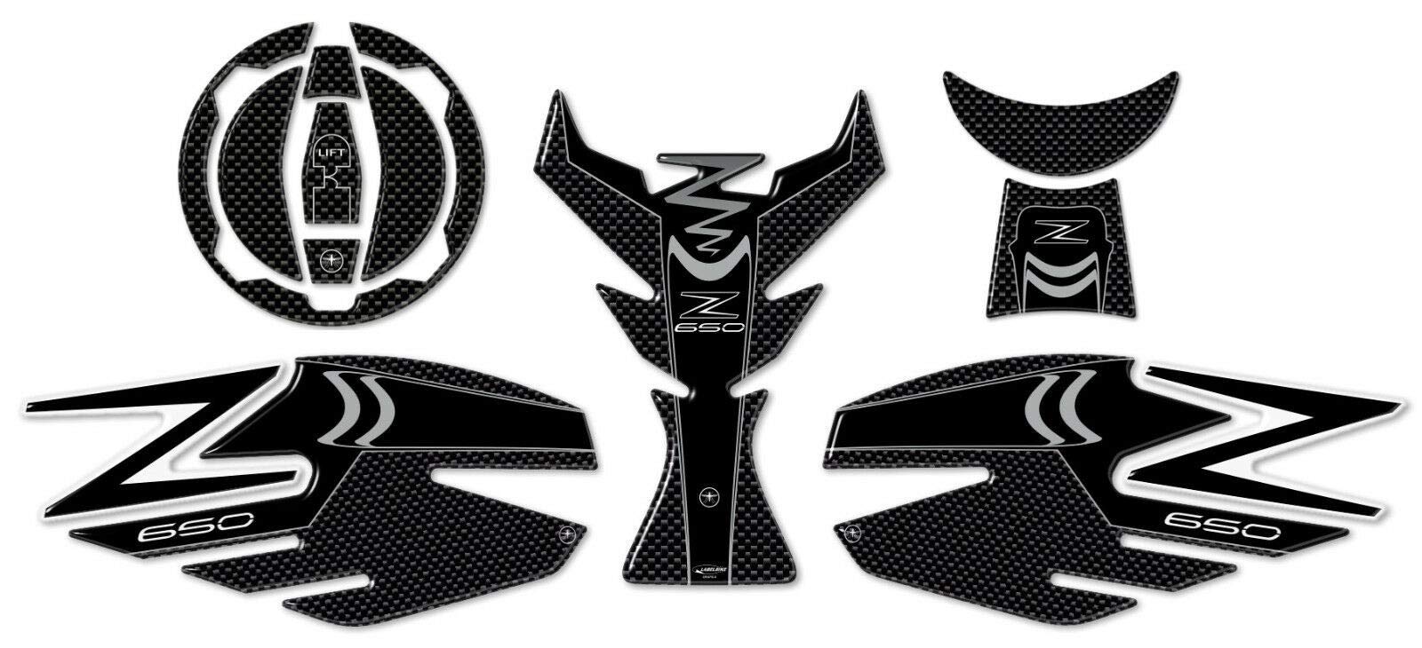 labelbike - Aufkleber-KIT Graue Farbe IN Harz 3D Schutz kompatibel mit Kawasaki Z650 labelbike - Aufkleber-KIT Graue Farbe IN Harz 3D Schutz kompatibel mit Kawasaki Z650 von LABELBIKE