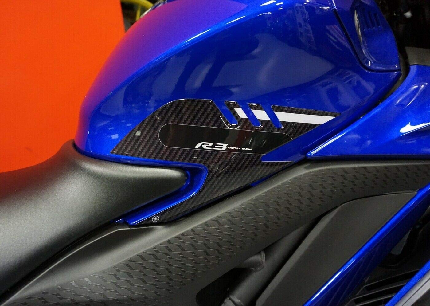labelbike - 2 x 3D-Gel-Tankschutz für Motorrad, kompatibel mit Yamaha R3 2019-2020 von LABELBIKE