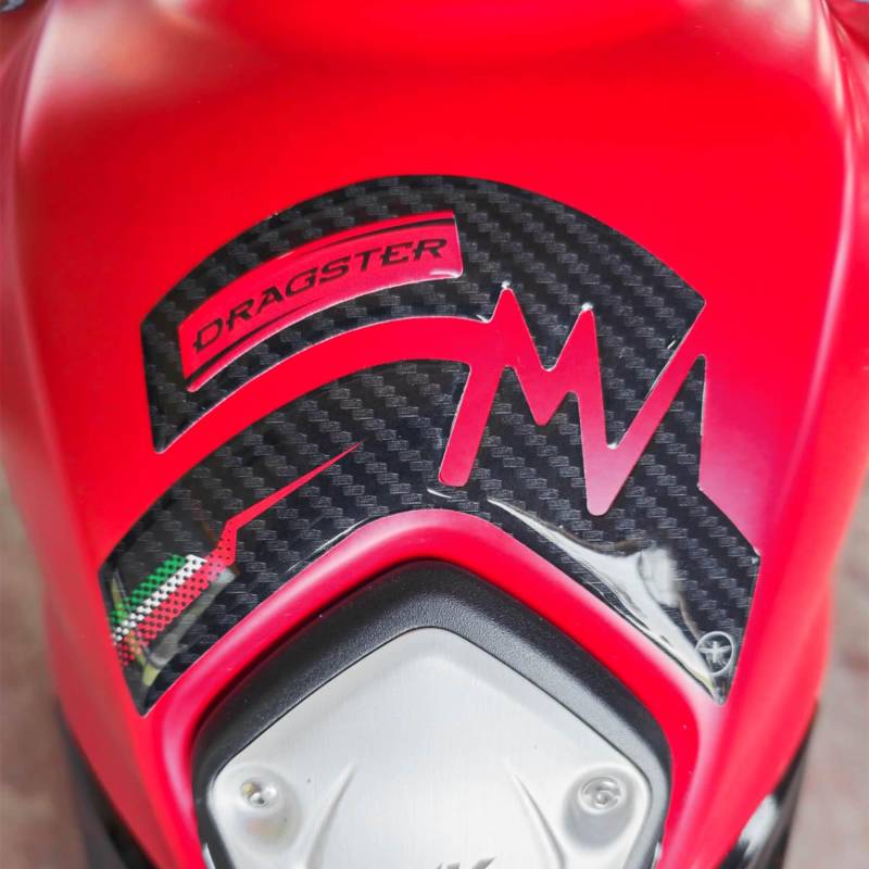 labelbike - 3D Aufkleber Schutz und Dekoration Motorrad Tankpad kompatibel mit Mv Agusta Dragster 800 2020-2023 von LABELBIKE