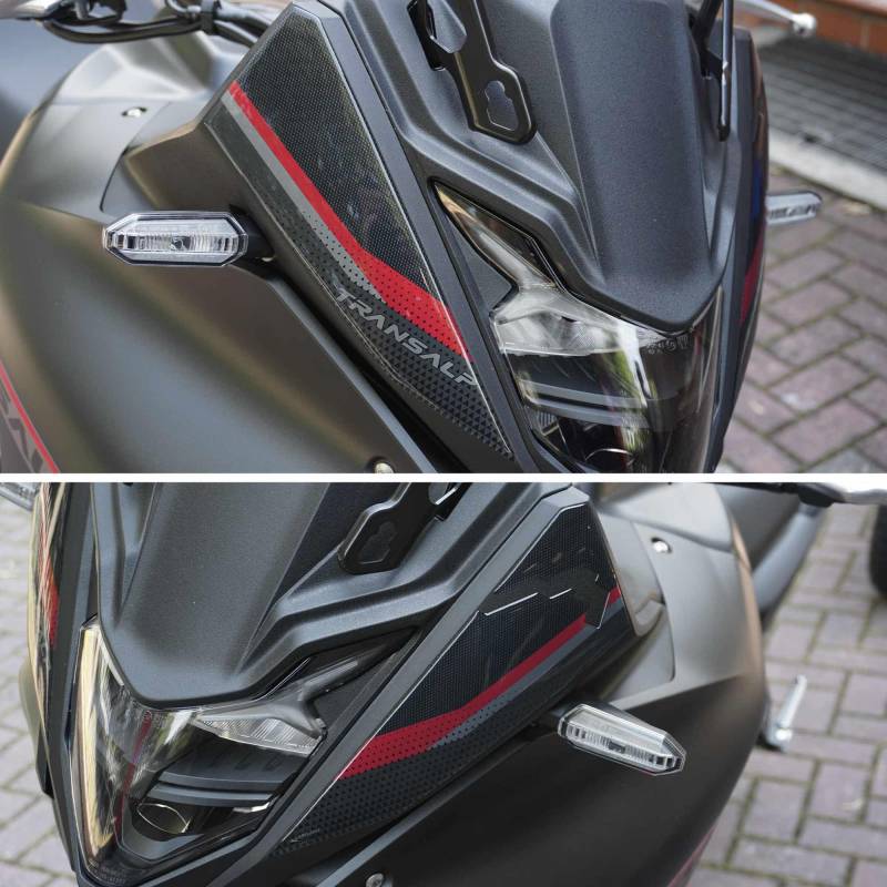 labelbike - 3D Aufkleber für Vorderschnauzen Schutz Motorräder kompatibel mit Honda Transalp 2023 von LABELBIKE