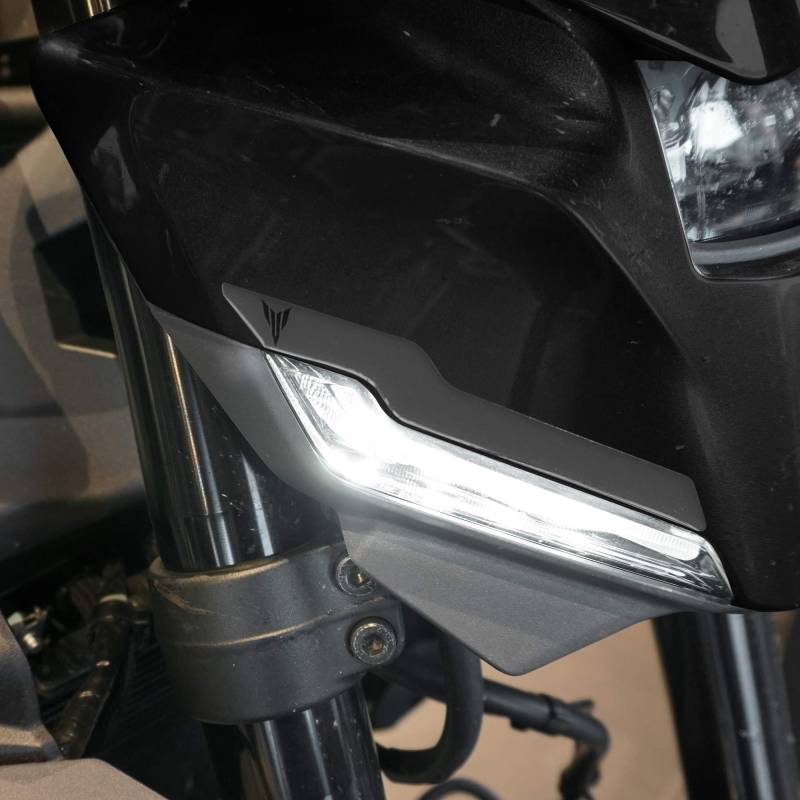 labelbike - 3D Harz Aufkleber Motorrad Dekoration und Frontmündungs Schutz kompatibel mit Yamaha MT 09 2024-2025 Farbe: Grau von LABELBIKE