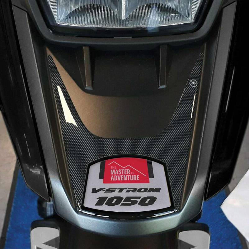 labelbike - 3D Harz Aufkleber zum Schutz und zur Dekoration der Schnabelspitze für Motorräder kompatibel mit Suzuki V Strom 1050 - Farbe Grau von LABELBIKE