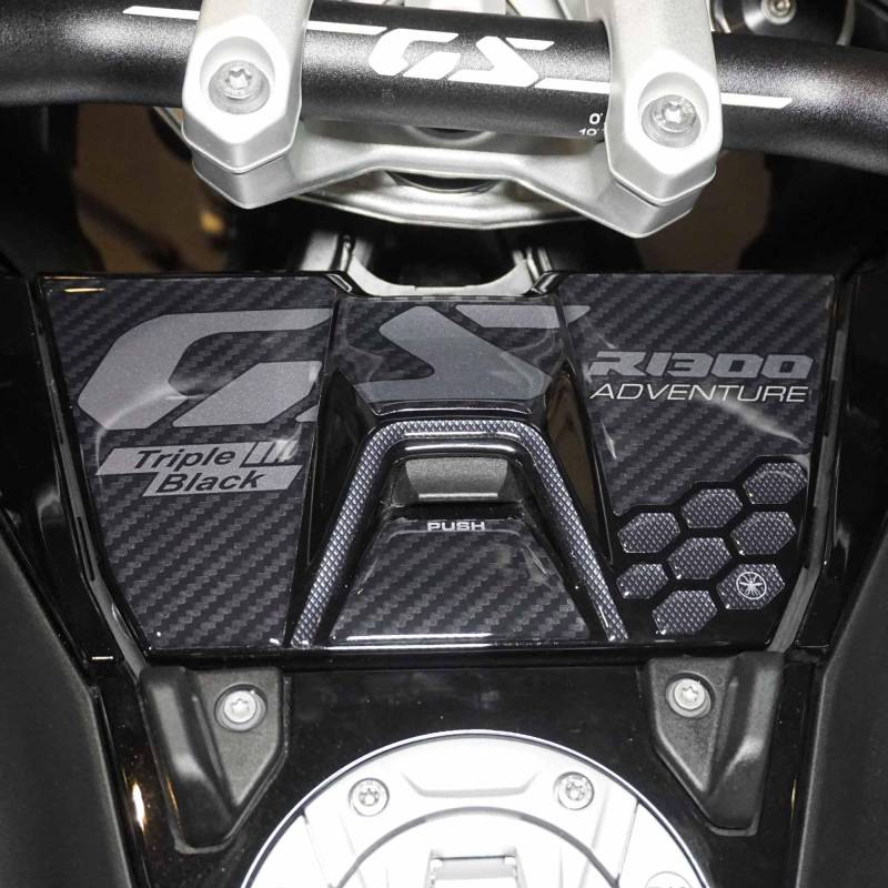 labelbike - 3D Harz Aufkleber zum Schutz und zur Dekoration der Tankklappe des Motorrads kompatibel mit BMW R1300GS Adventure - Grau von LABELBIKE