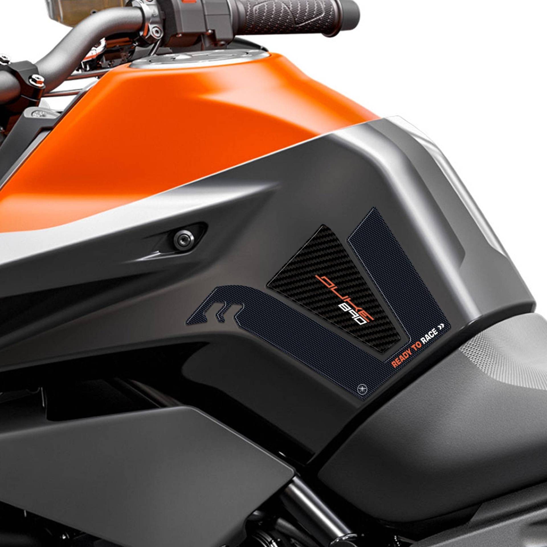 labelbike - 3D Sticker Motorrad Seitentankschutz kompatibel mit KTM 890 Duke 2021 von LABELBIKE
