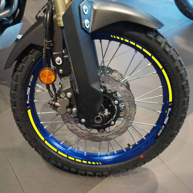 labelbike - Klebestreifen Set für Motorradfelgen kompatibel mit Yamaha Tenere 700 World Raid – Gelb von LABELBIKE
