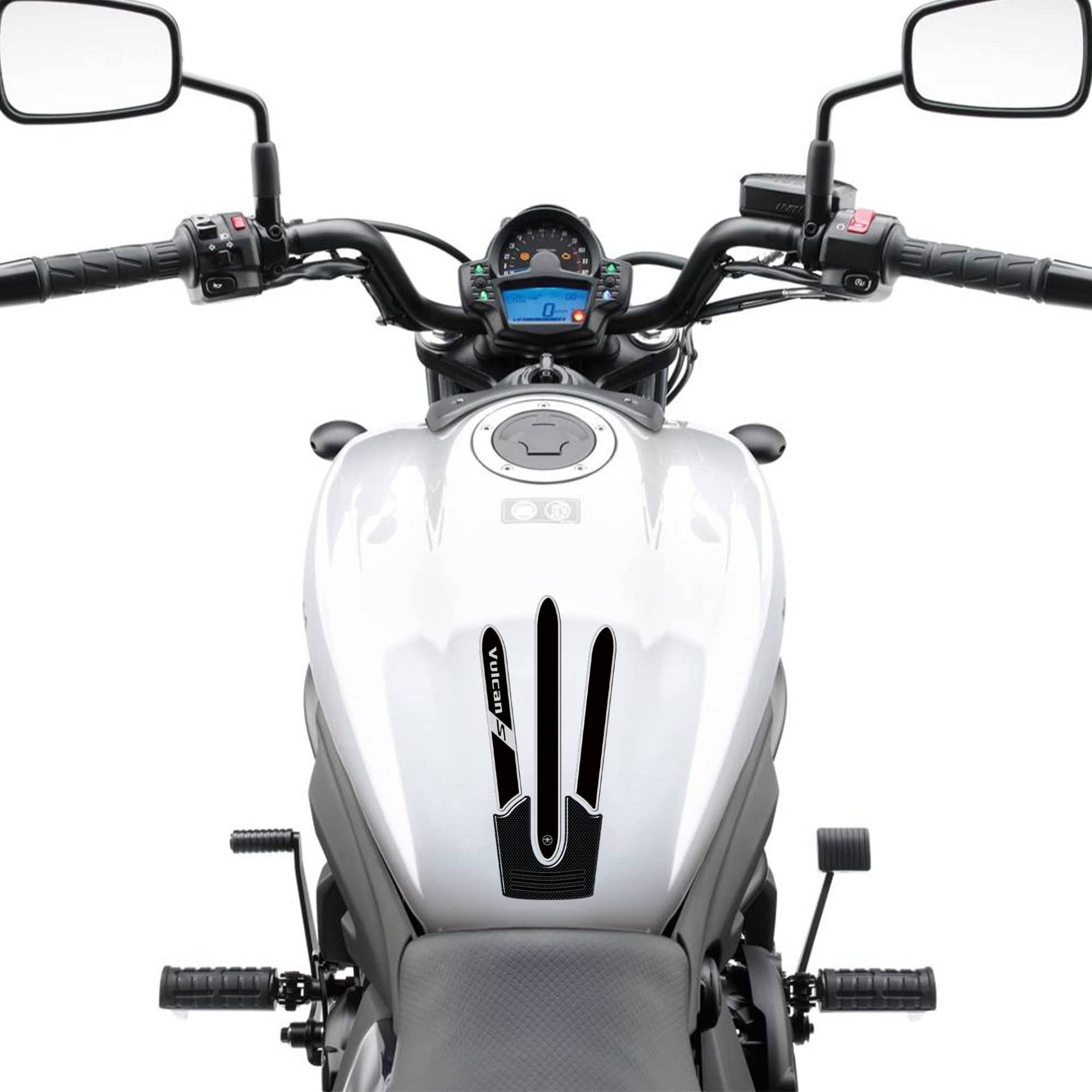labelbike - 3D Harz Sticker Tankschutz kompatibel mit Kawasaki Vulcan S Motorrädern labelbike - 3D Harz Sticker Tankschutz kompatibel mit Kawasaki Vulcan S Motorrädern von LABELBIKE