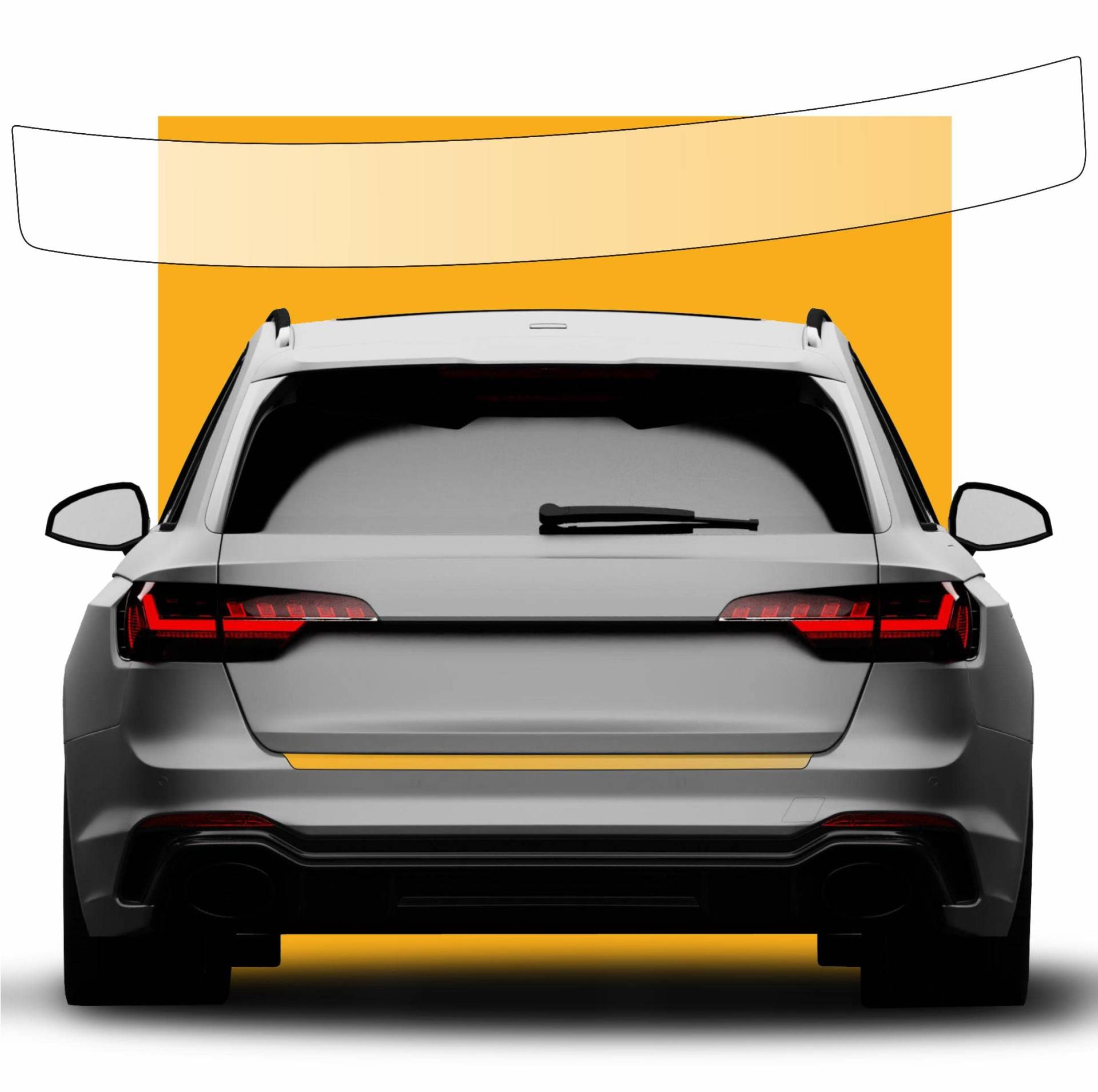 LACKSCHUTZSHOP – Lackschutzfolie transparent für Audi A6 e-TRON Avant (Kombi, Typ GH ab 2024) Ladekantenschutz Autozubehör als Kratzschutz Kantenschutz-Folie Stoßstangenschutz mit Montage Zubehör von LACKSCHUTZSHOP