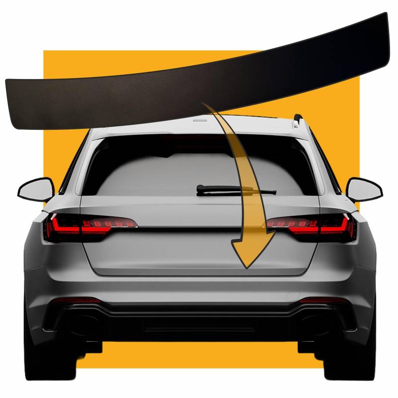 LACKSCHUTZSHOP Passend für BMW 1er Einer (Typ E87, ab 2004) - SCHWARZ 150µm - Passform Lackschutzfolie Ladekantenschutz für Ladekante in schwarz matt (Black) 150µm von LACKSCHUTZSHOP