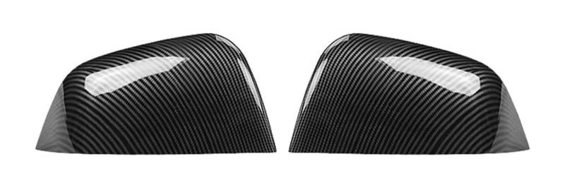 Auto Spiegelkappen Für Model 3 Für Model Y Carbon Fiber Auto Paste Seite Tür Spiegel Abdeckung Außen ABS Rückspiegel Flügel Kappe(3 Light Carbon Fiber) von LADPZJNW