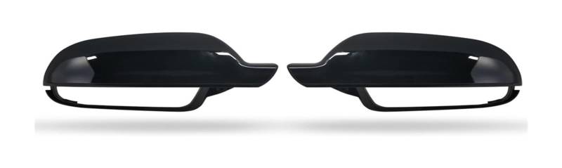 Auto Spiegelkappen Für RS4 RS3 RS5 Carbon Aussehen Spiegel Abdeckung Rück Ersetzen Tür Rückansicht(Bright black) von LADPZJNW