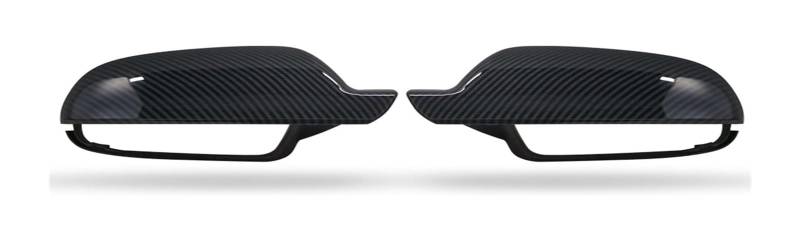 Auto Spiegelkappen Für RS4 RS3 RS5 Carbon Aussehen Spiegel Abdeckung Rück Ersetzen Tür Rückansicht(Carbon fiber pattern) von LADPZJNW
