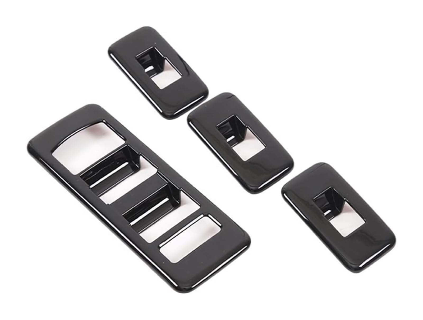 Tür Fenster Brille Lifter Knopf Für L&and Für R&over Für R&ange Für R&over Sport 2014-2017 Autofenster Glasliftknöpfe Rahmenverkleidung Aufkleber Innenausstattung 4St(Schwarz) von LADPZJNW