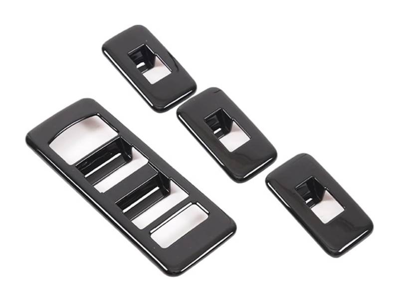 Tür Fenster Brille Lifter Knopf Für L&and Für R&over Für R&ange Für R&over Sport 2014-2017 Autofenster Glasliftknöpfe Rahmenverkleidung Aufkleber Innenausstattung 4St(Schwarz) von LADPZJNW