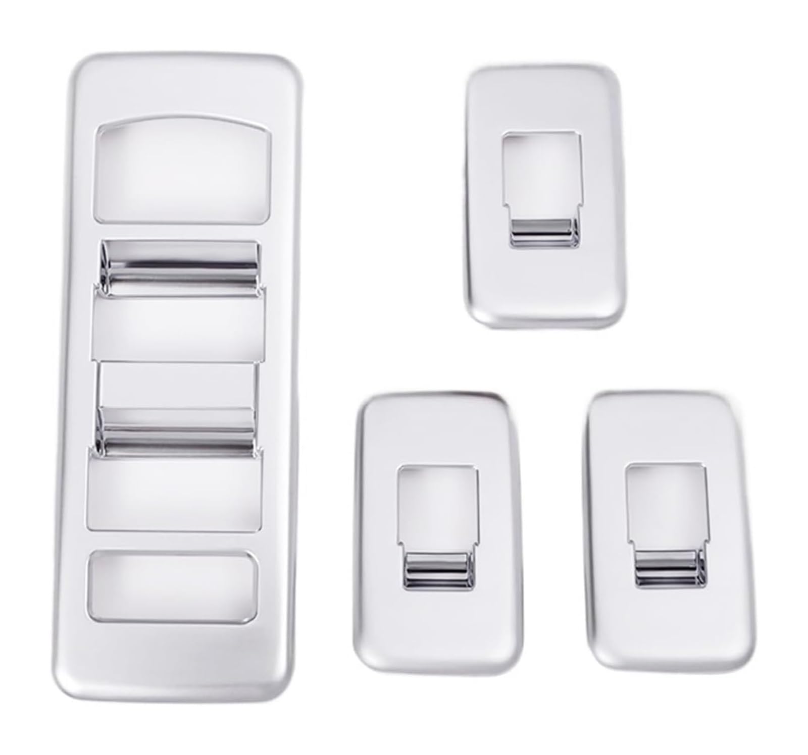 Tür Fenster Brille Lifter Knopf Für L&and Für R&over Für R&ange Für R&over Sport 2014-2017 Autofenster Glasliftknöpfe Rahmenverkleidung Aufkleber Innenausstattung 4St(Silber) von LADPZJNW